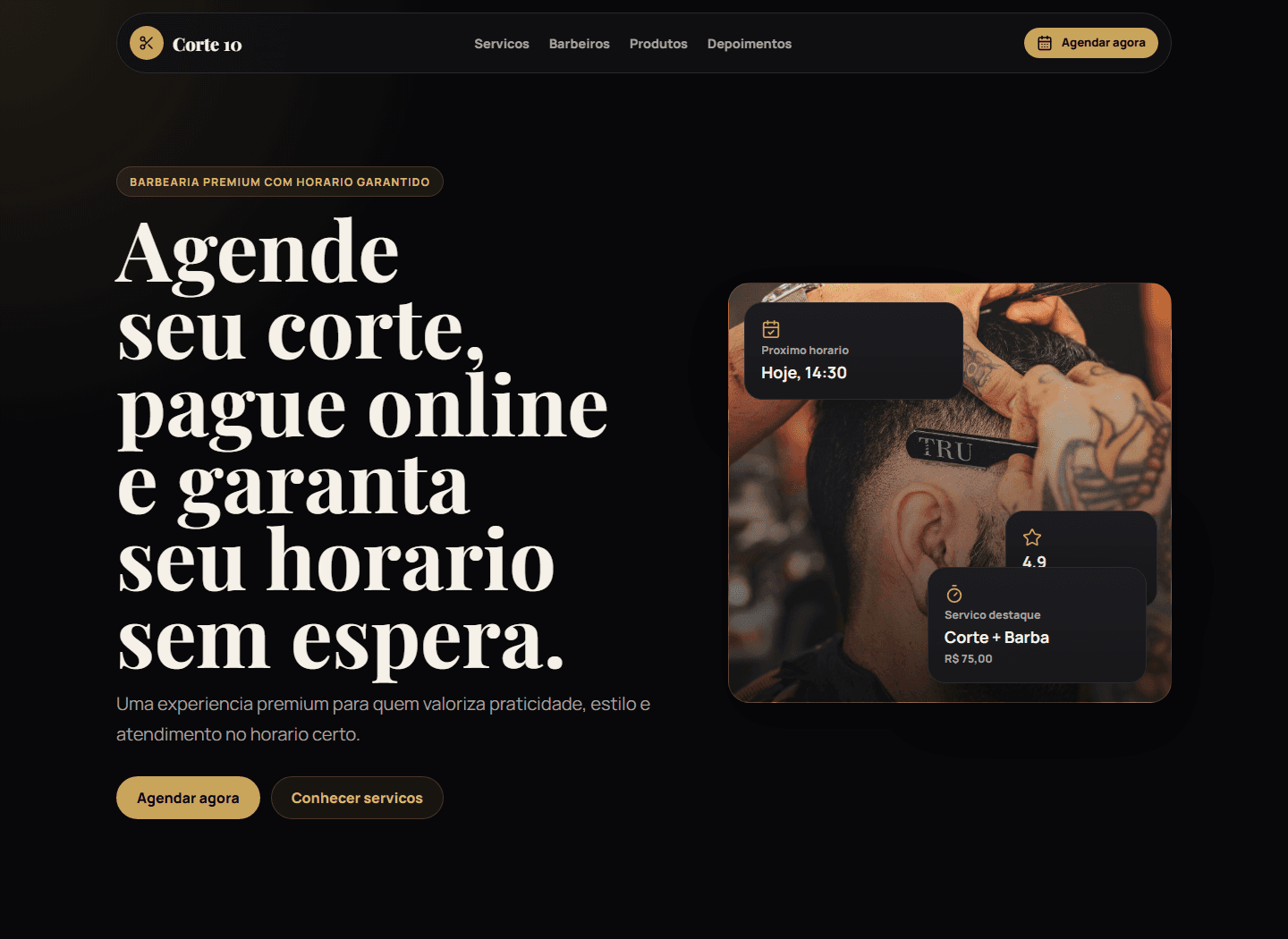 Prévia do projeto BarberPro